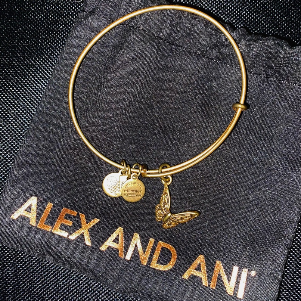 Alex and Ani butterfly bangle bracelet